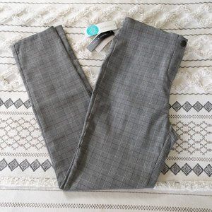 NWT Violets & Roses Slim Straight Plaid Trousers - Size 8